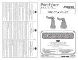 Pfister Ashfield HHL-YPLE Specification and Owner Manual