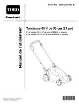 Toro 21in 60V Lawn Mower Manuel utilisateur