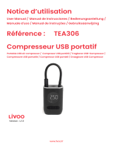 Livoo TEA306 Portable USB Air Compressor Air Pump Manuel utilisateur