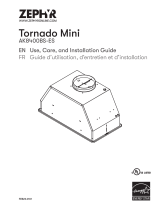 Zephyr AK8400BS-ES Tornado Mini Cabinet Hood Guide d'installation