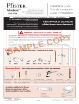 Pfister 016-3FWK Specification and Owner Manual