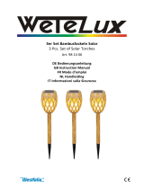 Wetelux Bambus Solar Flammen Leuchte, 3er-Set Mode d'emploi