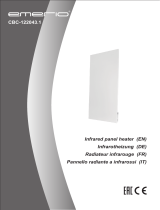 Emerio CBC-122043.1 Infrared Panel Heater Manuel utilisateur