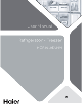 Haier HCR5919ENMM Refrigerator Freezer Manuel utilisateur