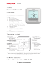 Honeywell Home T6 Pro Programmable Thermostat Mode d'emploi