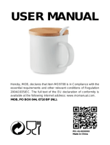 MOB MO9708 Porcelain Mug Manuel utilisateur