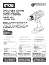 Ryobi PCL220 Hammer Drill Manuel utilisateur