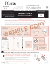 Pfister Modern LG6-1MFB Specification and Owner Manual