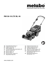 Metabo RM 36-18 LTX BL 46 Cordless Lawn Mower Mode d'emploi