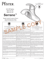 Pfister Serrano LG42-SR0Y Specification and Owner Manual