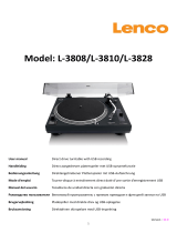 Lenco L-3828 Direct Drive Turntable Manuel utilisateur