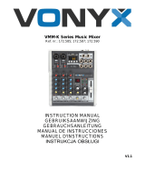 Vonyx VMM-K Series Music Mixer Manuel utilisateur