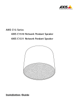 Axis Communications C1511 Network Pendant Speaker Mode d'emploi