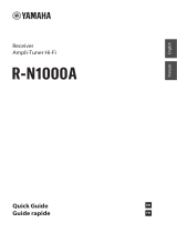 Yamaha R-N1000A Guide de démarrage rapide