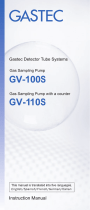 GASTEC GV-100S Gas Sampling Pump Manuel utilisateur