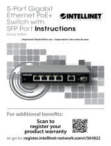 Intellinet 561822 5-Port Gigabit Ethernet PoE+ Switch Mode d'emploi