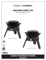 Dometic 6540H0 Safari Chef 2 High Pressure Barbecue Manuel utilisateur