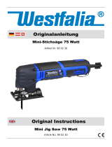 Westfalia Mini Stichsäge 75 Watt Mode d'emploi