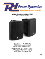 Power Dynamics 100.060 DS50A Speaker Set Manuel utilisateur