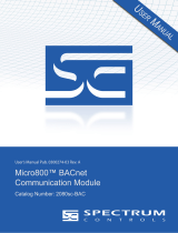 Spectrum Controls 2080sc-BAC Le manuel du propriétaire