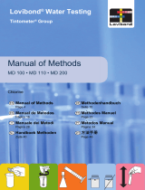 Lovibond Handbook of Methods MD100/110/200 Manuel utilisateur