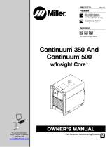 Miller CONTINUUM 350 Manuel utilisateur