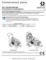 Graco 334612J, DH230/GH, 130, 200, 230, 300 Pulvérisateurs hydrauliques, Fonctionnement, Pièces, Français Le manuel du propriétaire