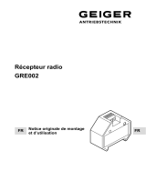 GEIGER Remote radio receiver GRE002 Mode d'emploi