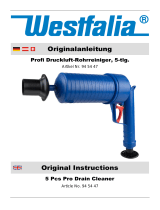 Westfalia Power Luftdruck Rohrreiniger Mode d'emploi