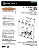 Continental Fireplaces CAX36NTE-1 Guide d'installation