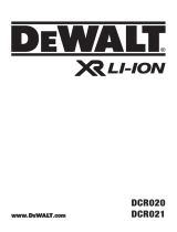 DeWalt DCR021 Manuel utilisateur