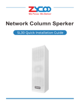 Zycoo SL30 Network Column Speaker Quick Guide d'installation