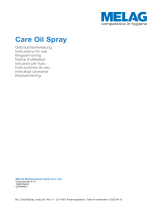 MELAG Care Oil Spray Mode d'emploi