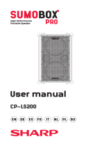Sharp CP-LS100 High Performance Portable Speaker Manuel utilisateur
