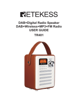 Retekess TR401 DAB+Digital Radio Speaker Manuel utilisateur