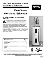 GSW Chauffe-eau électrique standard Manuel utilisateur