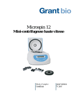 Grant Instruments Microspin 12 High-speed Microcentrifuge Manuel utilisateur