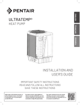 Pentair UltraTemp High Performance Pool Heat Pump Le manuel du propriétaire