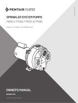 Flotec FP5262, FP5272, & FP5282 Sprinkler Systems Pumps Le manuel du propriétaire