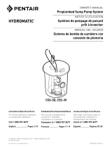 Hydromatic CSS-3D Hydromatic Preplumbed Sump Pump System Le manuel du propriétaire
