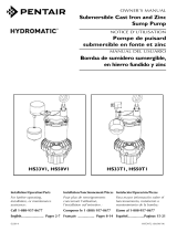 Hydromatic HS Series Submersible Cast Iron and Zinc Sump Pump Le manuel du propriétaire