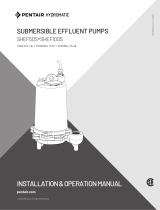 Hydromatic SHEF50S, SHEF100S Series Submersible Effluent Pumps Le manuel du propriétaire