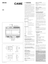 CAME 67000601 Guide d'installation