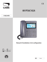 CAME PSAC102A Guide d'installation