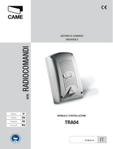 CAME TRA04 Guide d'installation