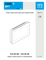 CAME XTS 5IP WH, XTS 5IP BK Guide d'installation