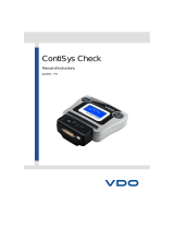 VDO ContiSys Check / ContiSys Check TPMS Mode d'emploi