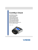 VDO ContiSys Check Guide de démarrage rapide