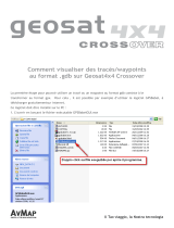 AvMap Geosat 4x4 Crossover France Manuel utilisateur