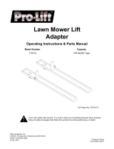 Pro-Lift T-5310 Lawn Mower Lift Adapter Le manuel du propriétaire